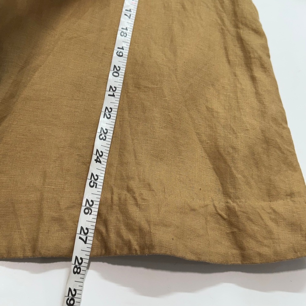 Donna Karan Open Front Jacket Womens XS Oversized Tan 100% Linen Lightweight - Picture 8 of 11